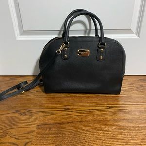 Black Michael Kors bowling bag